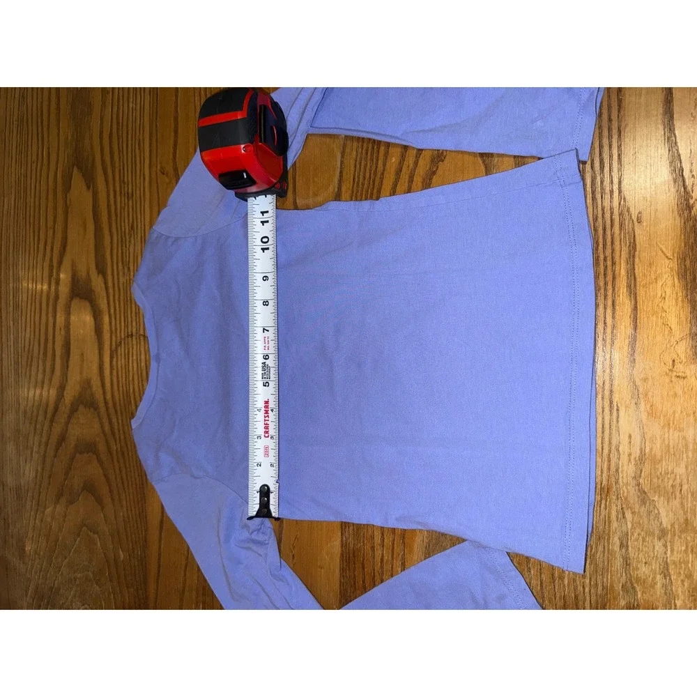 SCOUT + RO Kids Long Sleeve Shirt Size‎ 7 Periwinkle Blue Bird Detail